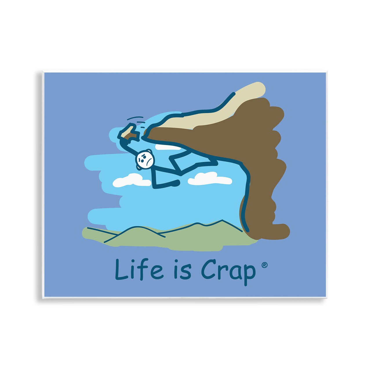 Stupell Industries Falling Rock Climber Wall Plaque Art Design by LIC